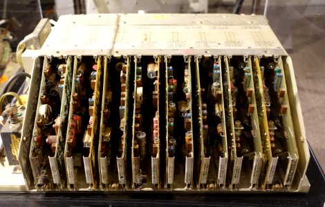 AN-DPN-34A Electronic Circuitry, radar control built with miniature vacuum tubes - National Electronics Museum - DSC00358