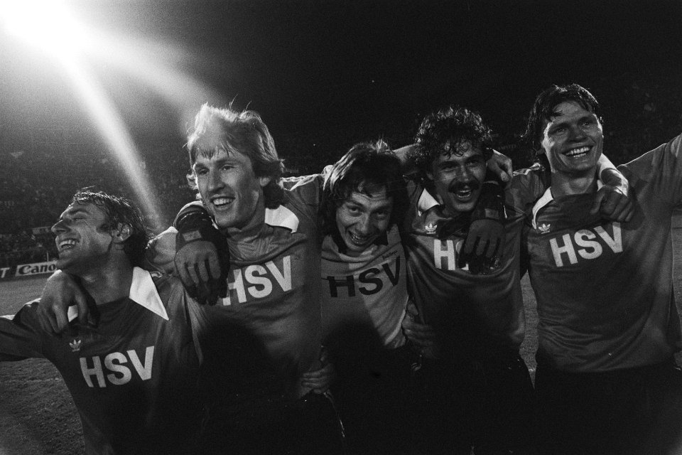 Anderlecht tegen HSV (finale Europa Cup II ) vreugde bij HSV na afloop, Bestanddeelnr 929-1737