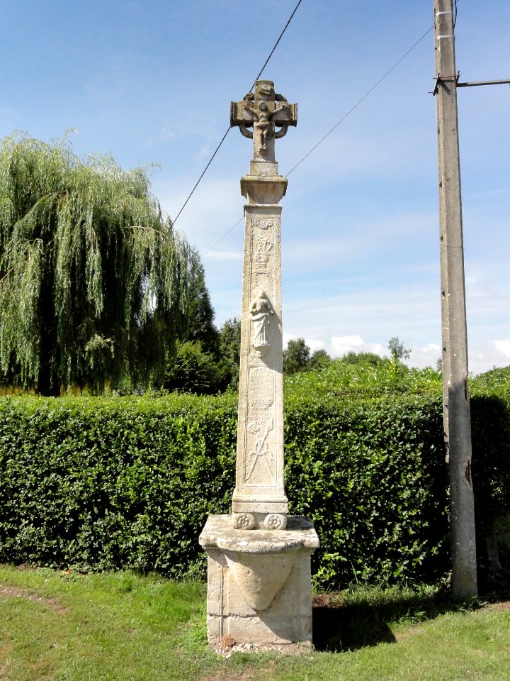 Andernay (Meuse) croix de chemin, recto