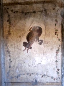 Ancient Roman fresco in the House of the Golden Cupids (Pompeii)- I
