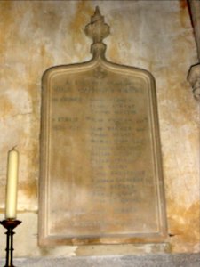 Ancerville (Meuse) église (13) Plaque monument aux morts 1870-1871