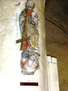 Ancerville (Meuse) église, statue (10) Saint Pierre