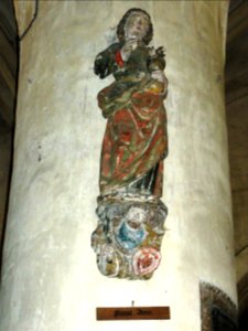 Ancerville (Meuse) église, statue (09) Saint Jean