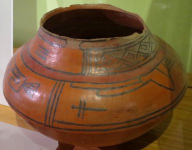 Ancestral Pueblo, San Lazaro glaze polychrome jar, 1490-1550, Heard Museum