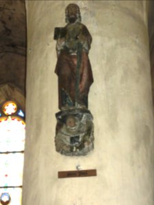 Ancerville (Meuse) église, statue (11) Saint Paul