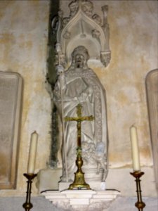 Ancerville (Meuse) église, statue (02) Saint Nicolas