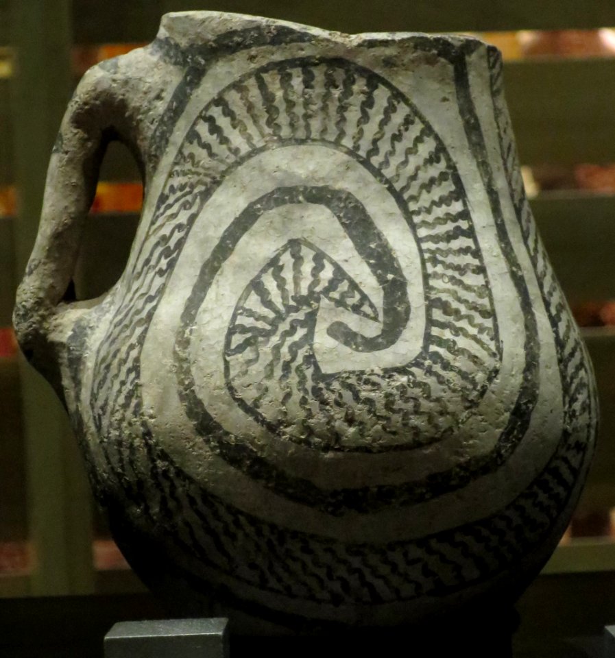 Ancestral Pueblo, Red Mesa black on white pitcher, 870-950 CE, Heard Museum