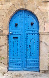 An old door in the medina of tunis