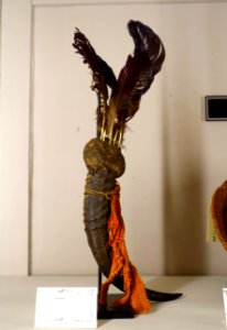 Amulet, Chokwe people, Angola, antelope horn, feathers - Museu da Ciência da Universidade de Coimbra - University of Coimbra - Coimbra, Portugal - DSC09307