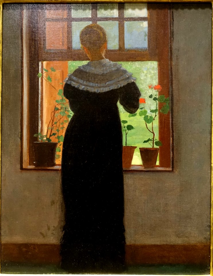 An Open Window, by Winslow Homer, 1872, oil on canvas - Portland Museum of Art - Portland, Maine - DSC04251