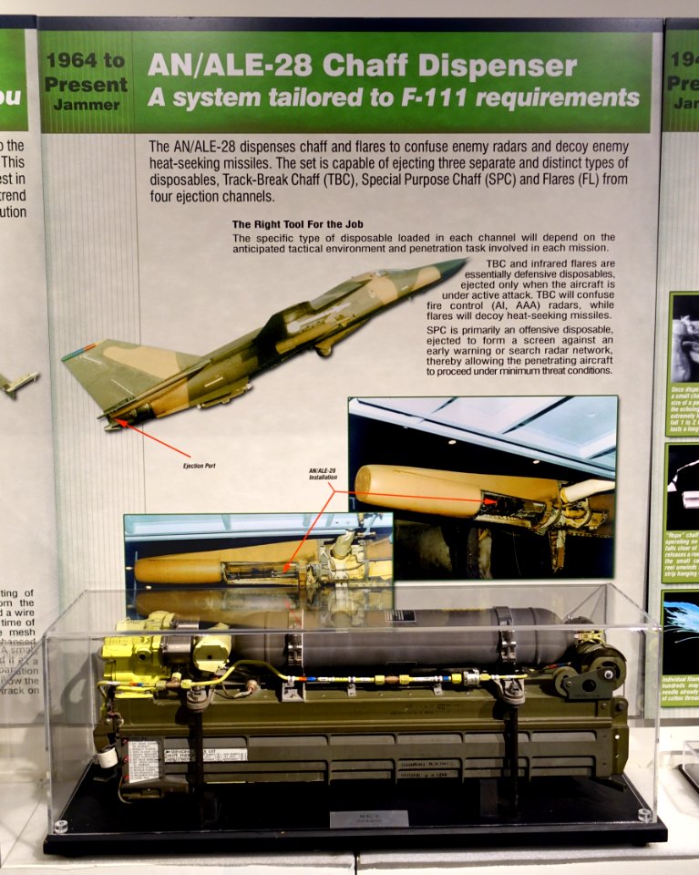 AN-ALE-28 chaff dispenser for F-111 aircraft - National Electronics Museum - DSC00458