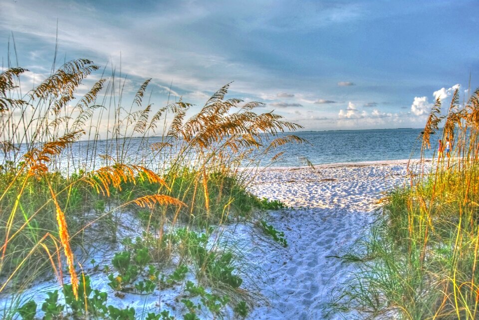 Sand sea blue sand