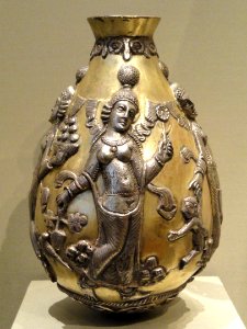 Anahita Vessel, 300-500 AD, Sasanian, Iran, silver and gilt - Cleveland Museum of Art - DSC08130