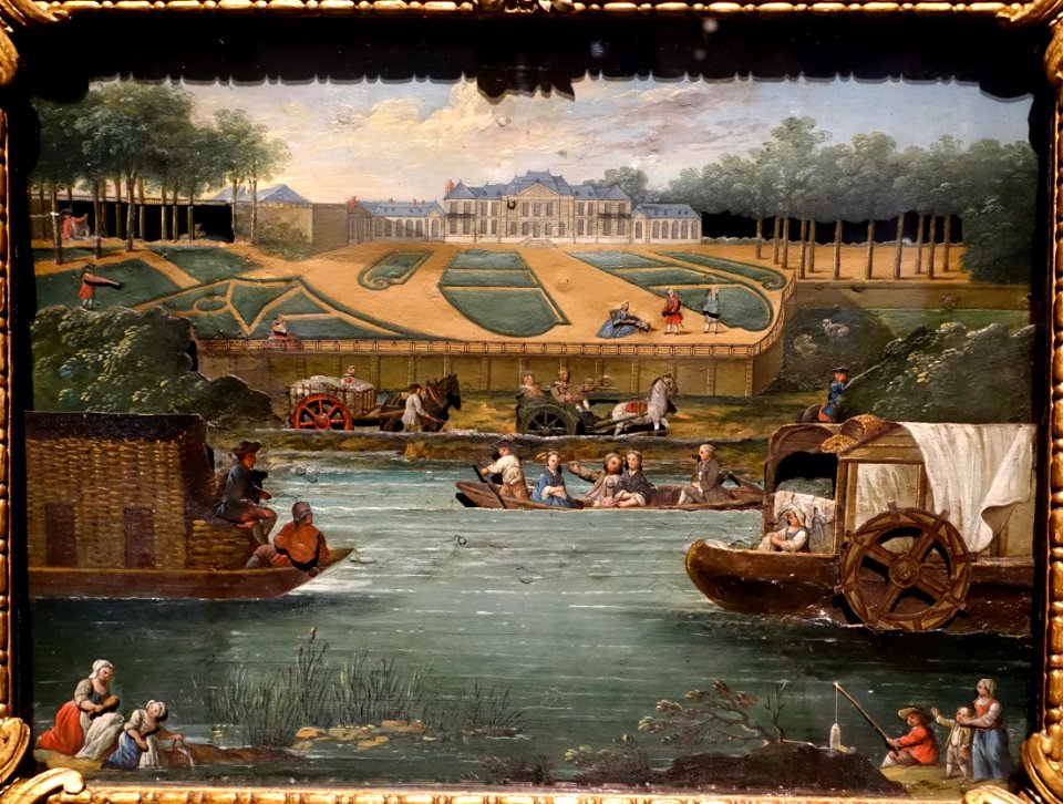 Animated painting of Saint-Ouen (tableau anime), France, 1759, wood, glass, leather, tin, iron alloy, brass - Metropolitan Museum of Art - New York City - DSC07124