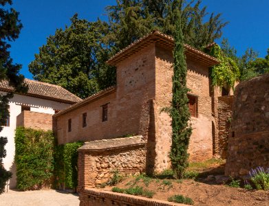 Ancient arab house Generalife Granada Spain photo