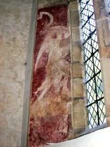 Angel of the annunciation, St Denys, Rotherfield