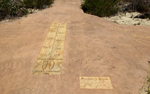 Analemmatic sundial - Endangered Plant Garden - Bok Tower Gardens - DSC02185
