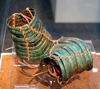 Ankle rings, Kirchenreinbach, Hallstatt culture, c. 500 BC, bronze - Naturhistorisches Museum Nürnberg - Nuremberg, Germany -DSC04211