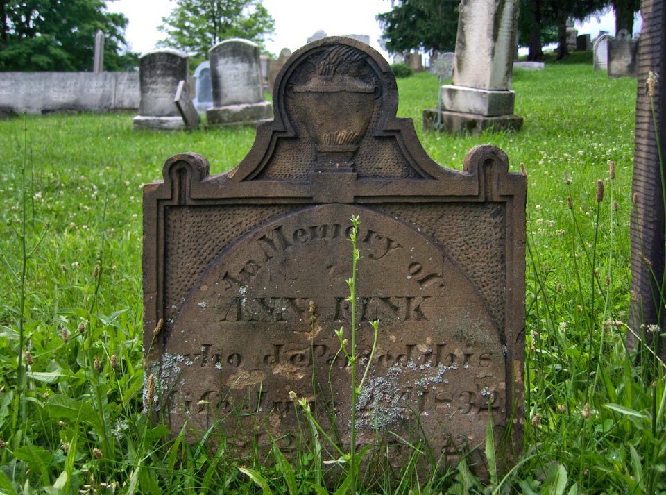 Ann Fink Tombstone, Oak Spring Cemetery, 2015-06-27, 01