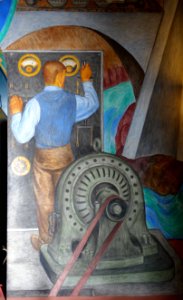 Animal Force and Machine Force by Ray Boynton, detail - Coit Tower, San Francisco, CA - DSC04729