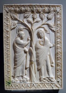 Annunciation, Western Germany, c. 1000, ivory - Bode-Museum - DSC03617