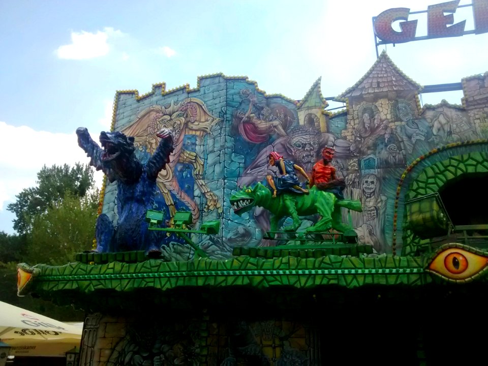 Animatronik auf einer Geisterbahn (Geisterschloss)
