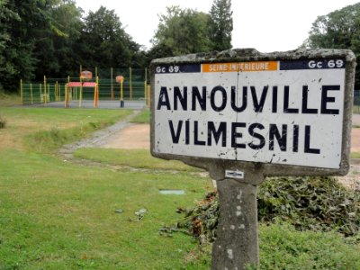 Annouville-Vilmesnil (Seine-Mar.) plaque Michelin