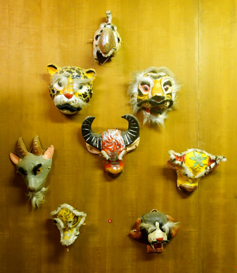 Animal masks, Viet - Vietnam Museum of Ethnology - Hanoi, Vietnam - DSC02563