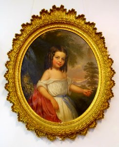 Annie Louise Tisdale, by Cephas Giovanni Thompson, 1846, oil on canvas - Old Colony History Museum - Taunton, Massachusetts - DSC03914