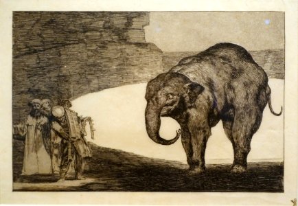 Animal foolishness (Other laws for the people), by Francisco de Goya y Lucientes, 1815-1824, etching and aquatint on Japanese paper - Museum Berggruen - DSC03785