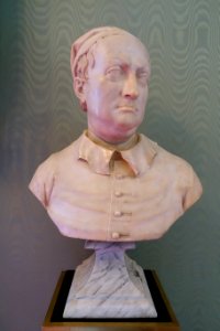 Andrea Palladio by John Michael Rysbrack, c. 1725, marble - West Sketch Gallery, Chatsworth House - Derbyshire, England - DSC03291