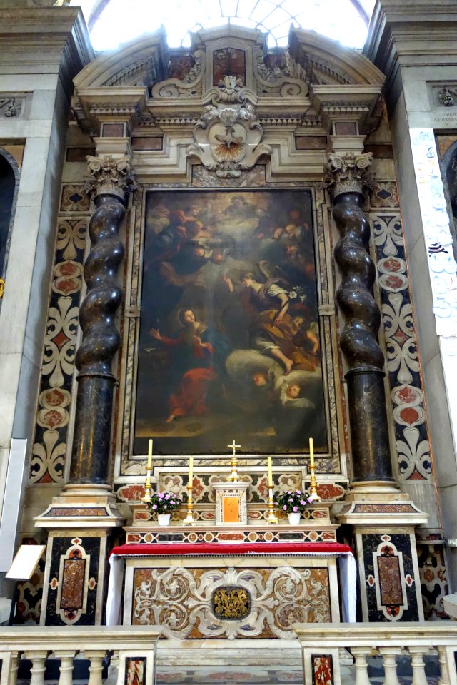 Annunciation by Giovanni Andrea Carlone (1590-1630) - Santa Maria delle Vigne (Genoa) - DSC03315