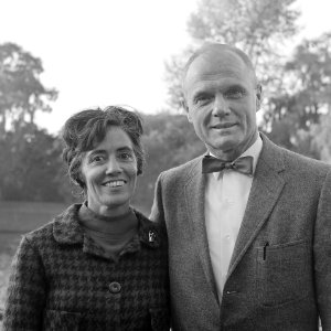 Annie en John Glenn 1965 photo