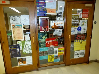 Announcements posted at the University of Rochester photo