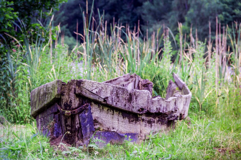 Wooden boat water fishing boat