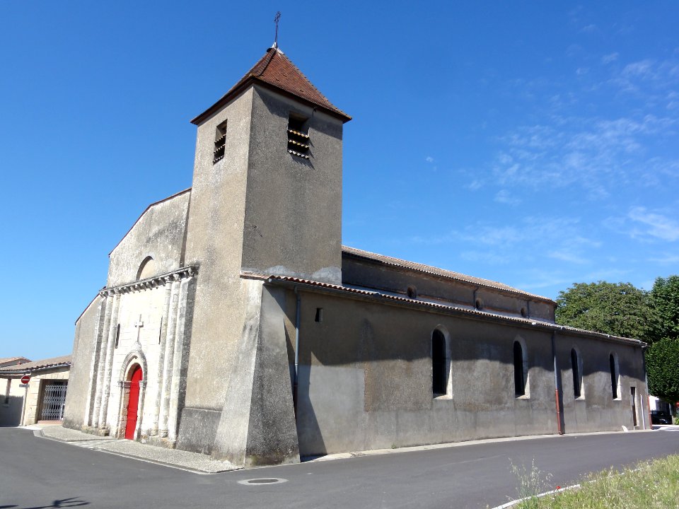 Anglade (Gironde) église, extérieur