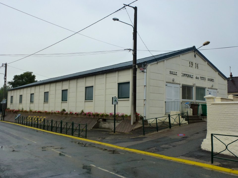 Andres (Pas-de-Calais) salle communale des fêtes
