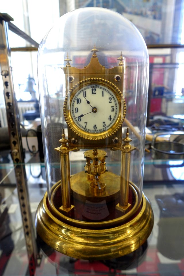 Anniversary Clock, made by Ferguson's Watch and Clock Shop, Walpole MA, undated - Bennington Museum - Bennington, VT - DSC08665