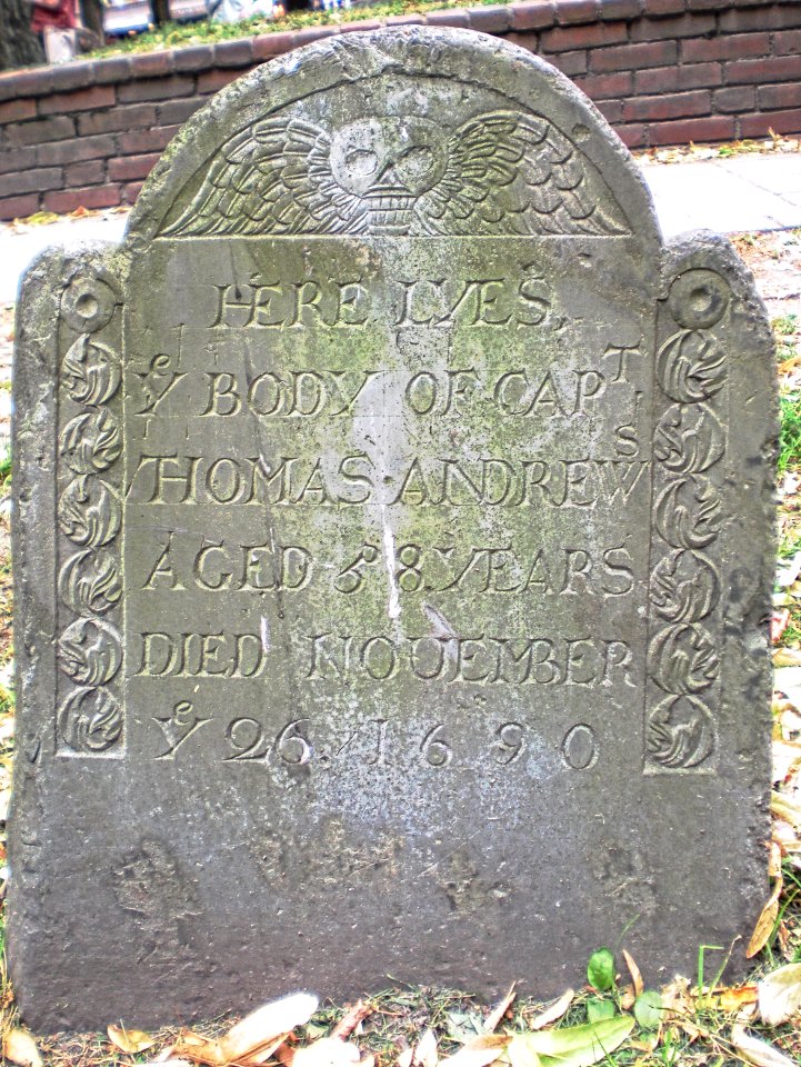 Andrews (Capt. Thomas), 1690, Granary Burying Ground, 2010-07-01