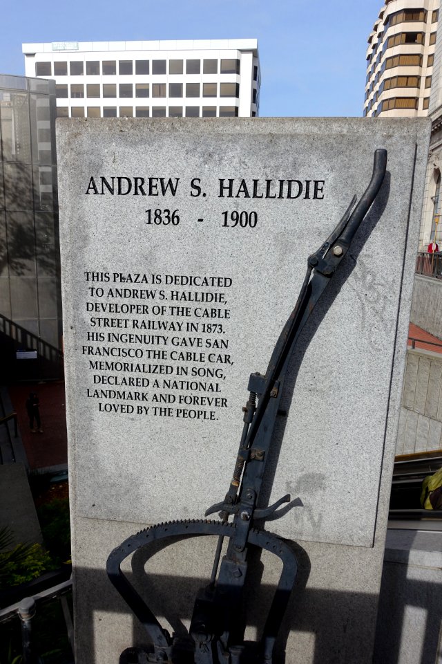 Andrew S. Hallidie memorial - San Francisco, CA - DSC06520