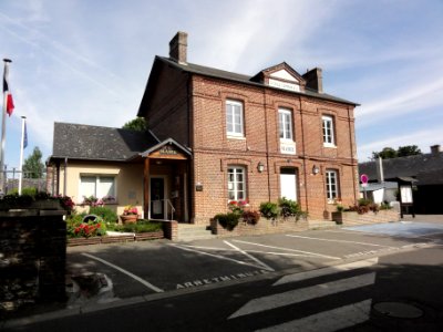 Ancourteville-sur-Héricourt (Seine-Mar.) mairie et ancienne école