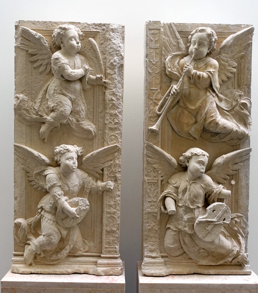 Angelic Musicians, from the Mosteiro de Celas, by Joao de Ruao, 1535 - Museu Nacional de Machado de Castro - Coimbra, Portugal -DSC09942