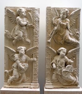 Angelic Musicians, from the Mosteiro de Celas, by Joao de Ruao, 1535 - Museu Nacional de Machado de Castro - Coimbra, Portugal -DSC09942