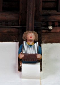Angel corbel, All Saints, Writtle 01