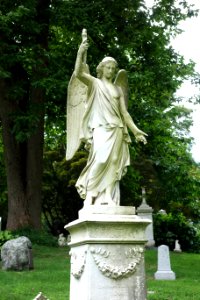Angel with torch - Mount Auburn Cemetery - DSC03565