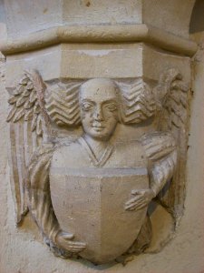 Angel corbel, St Thomas, Winchelsea