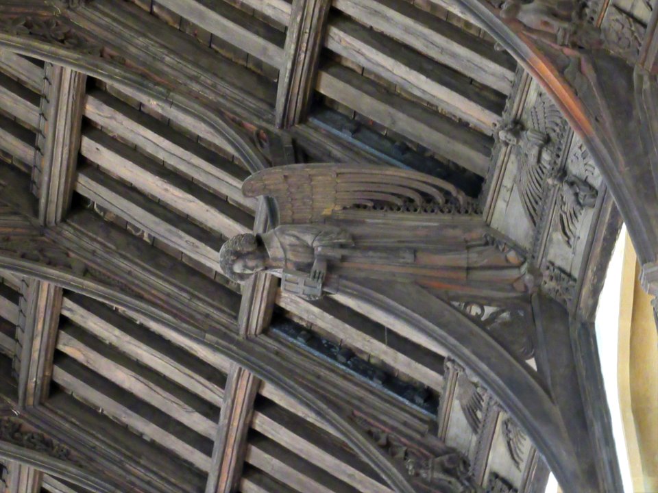 Angel roof, St Mary, Bury St Edmunds 01