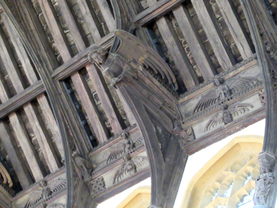 Angel roof, St Mary, Bury St Edmunds 02
