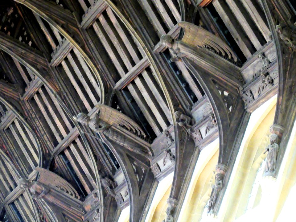 Angel roof, St Mary, Bury St Edmunds 03