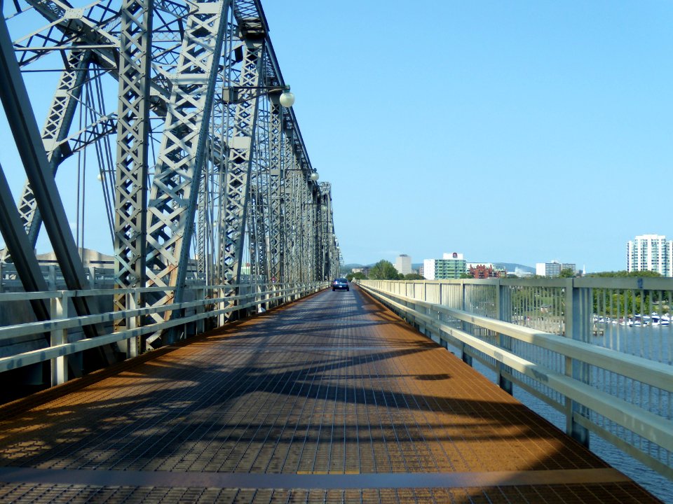 Alexandra Bridge spanning Ottawa, Ontario and Gatineau, Quebec